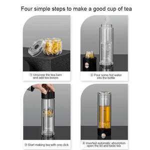 
            
                Load image into Gallery viewer, Glass Loose Leaf Tea Infuser
            
        